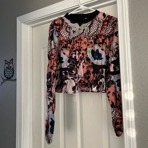 COLLISION SHIRRED TOP SZ 6